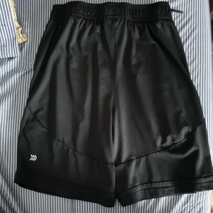 Black athletic shorts